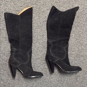Aldo Black Heeled Boots Elegant Stiletto Design